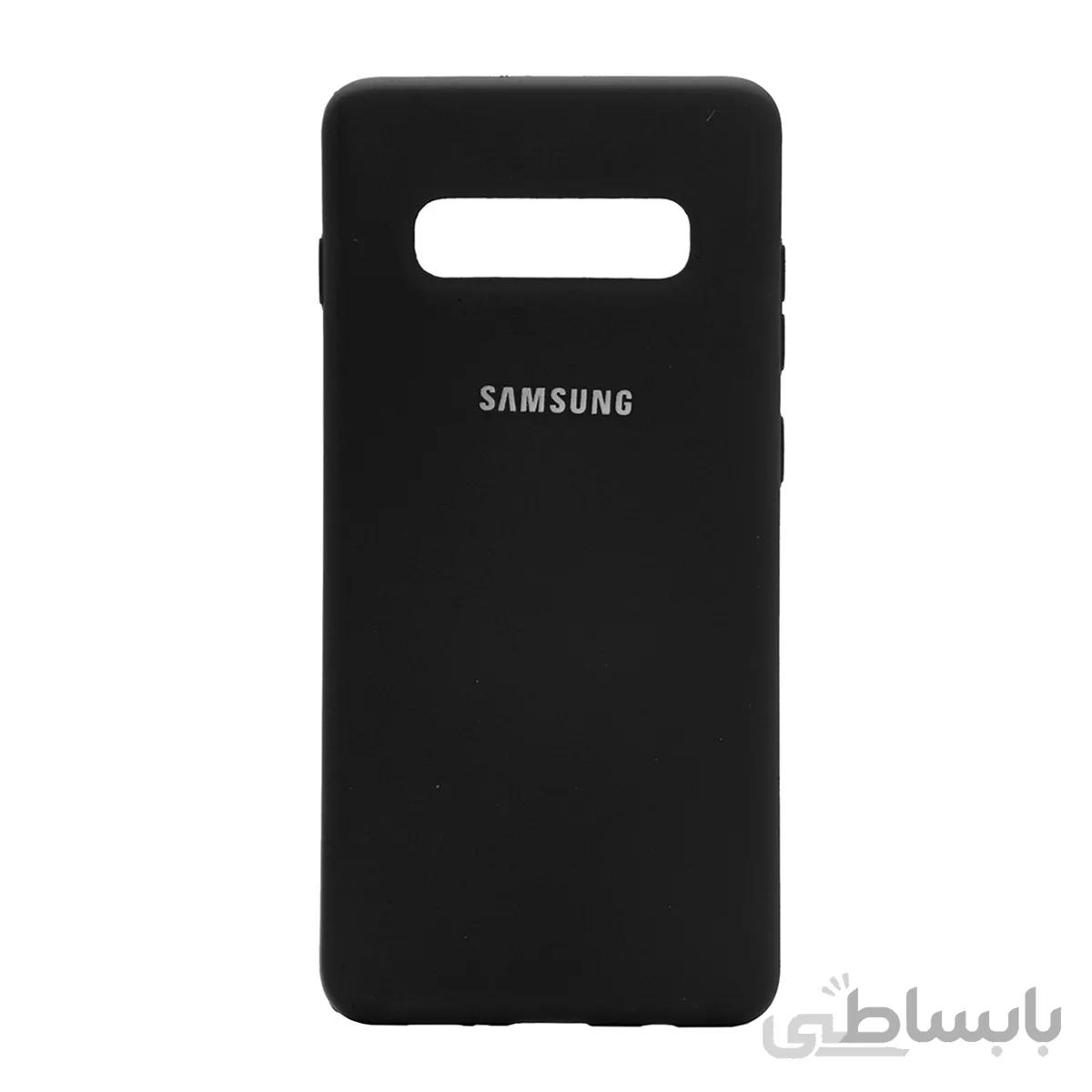 قاب سیلیکونی زیر بسته کد رنگ 504 مشکی - Samsung S10 Plus / SM - G975