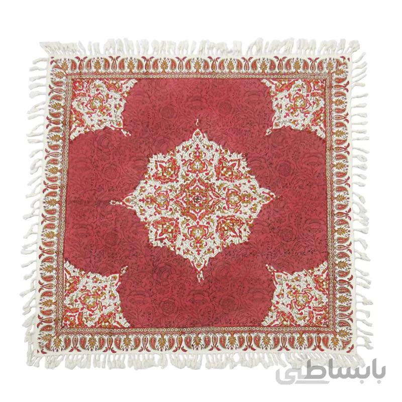 رومیزی قلمکار اصفهان اعلا سایز 80*80 سانتی متر کد s54