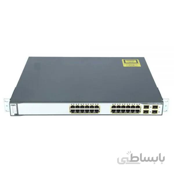 سوییچ 24 پورت POE سیسکو مدل WS-C3750G-24PS-S