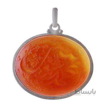 اویز گردنبند نقره زنانه مدل عقیق کد PK_084