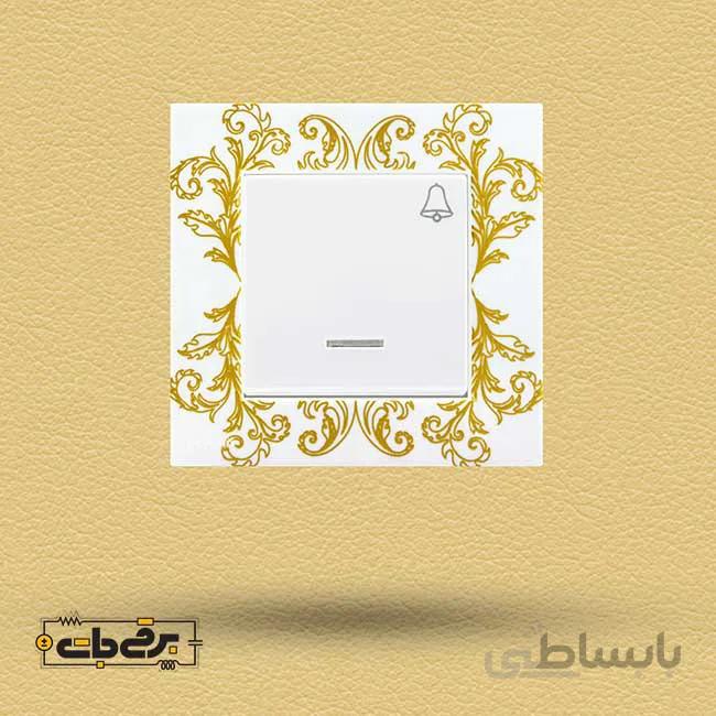 کلید و پریز کارن مینیاتور 2 طلایی جهان الکتریک