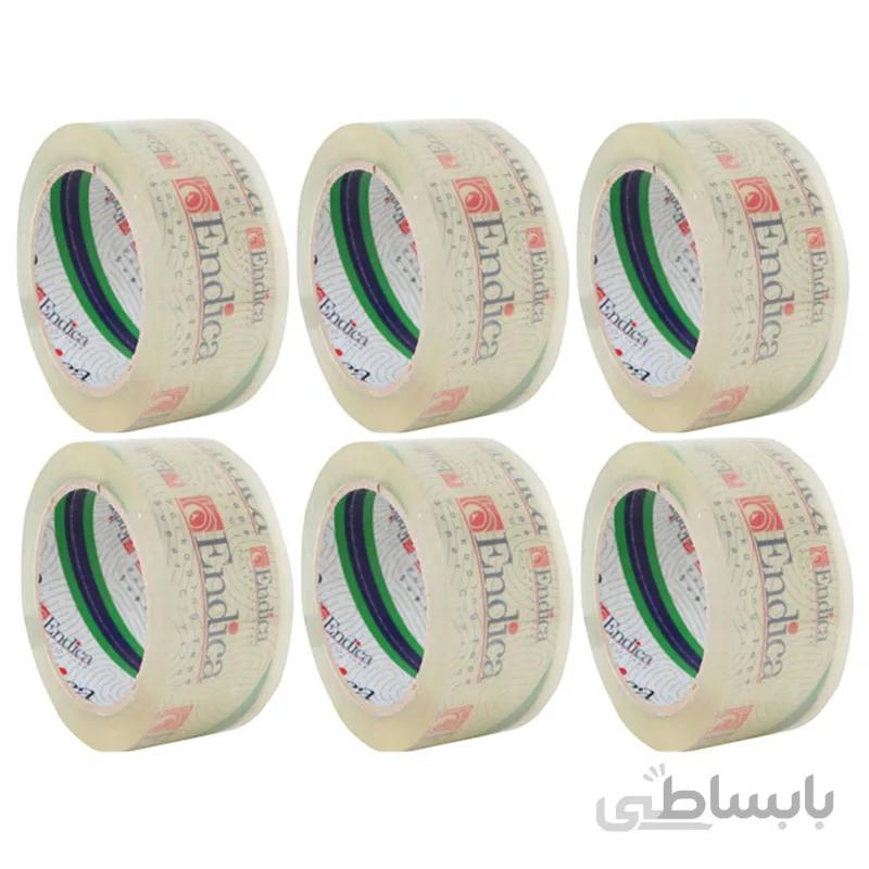 چسب پهن بی صدا اندیکا با چسبندگی بالا بسته 6 عددی