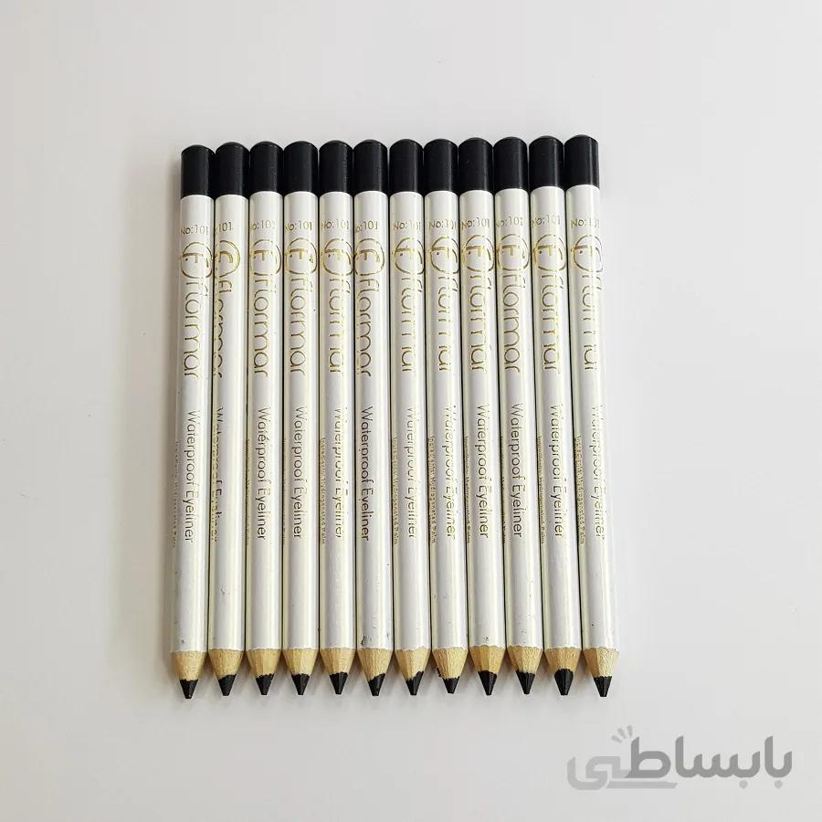 خط چشم مدادی فلورمار Flormar Waterproof Eyeliner 100%