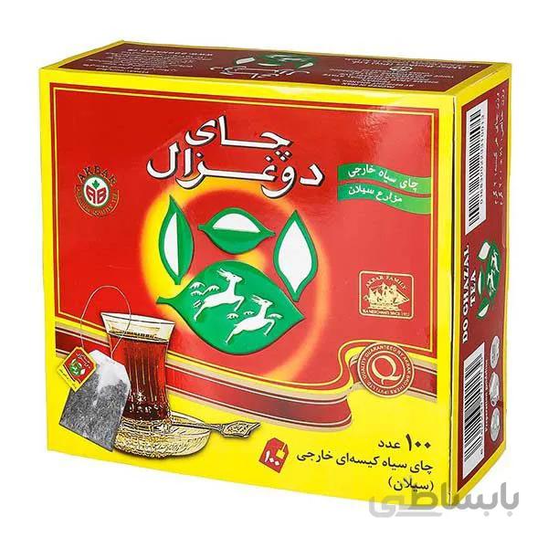 چای کیسه ای ساده 100 تایی دوغزال در کارتن 16 عددی ا doghazal 100