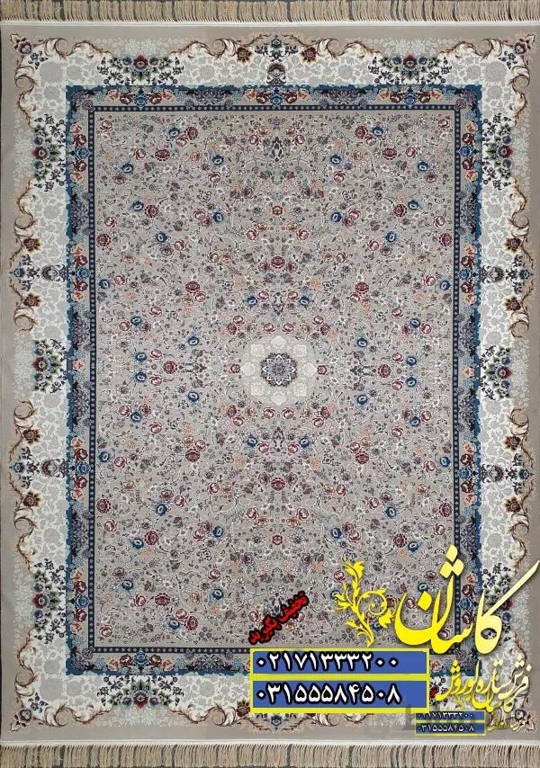 فرش کاشان 1000 شانه نقشه مهر افشان فیلی