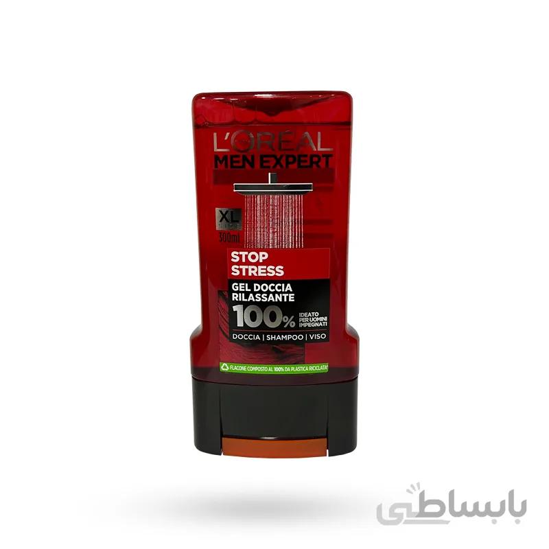شامپو سر و بدن لورال Loreal مدل Stress Resist حجم 300 میل
