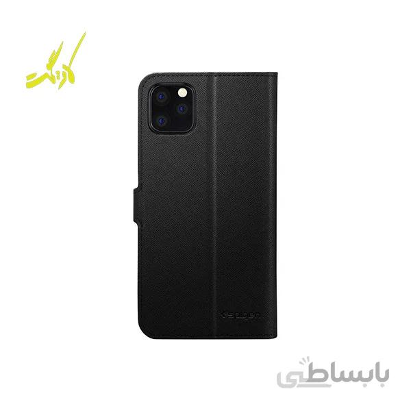 کاور آیفون iPhone 11 Pro اسپیگن مدل Wallet S Saffiano