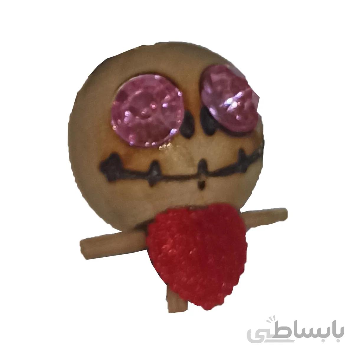 سرکلیدی چوبی عروسکی چشم الماسی