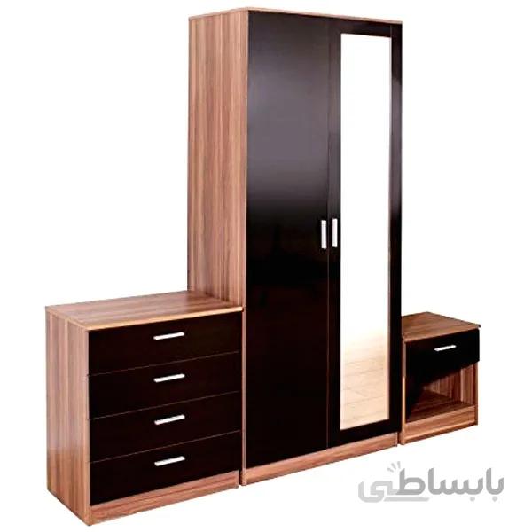 مجموعه کمد،دراور و پاتختی لمکده مدل AMAZON