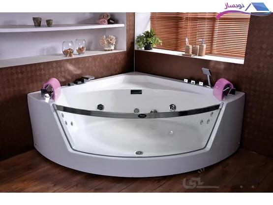 وان و جکوزی دو نفره شاینی مدل N-JA028 ا ابعاد:155x155x63سانتی متر