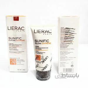 کرم ضد آفتاب لیراک سری Sunific مدل Solaire Extreme حجم 50 میلی لیتر | ضد آفتاب لیراک