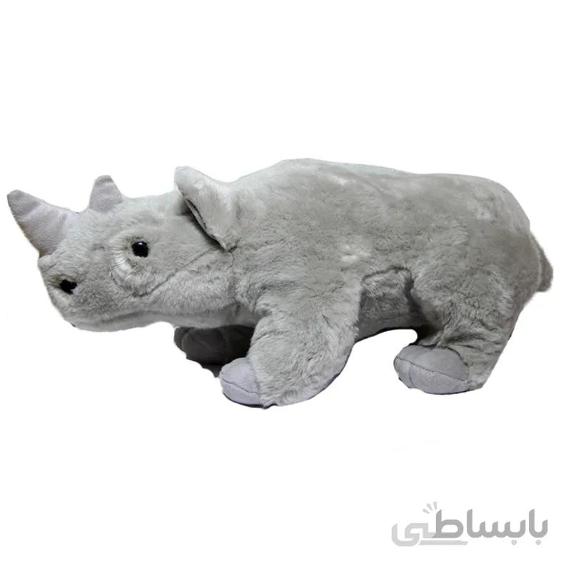 عروسک کرگدن طبیعی کد04 سایز 50سانتیمتر