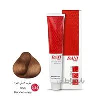 رنگ مو دنی وان شماره 6.34 حجم 100 میلی لیتر رنگ بلوند عسلی تیره