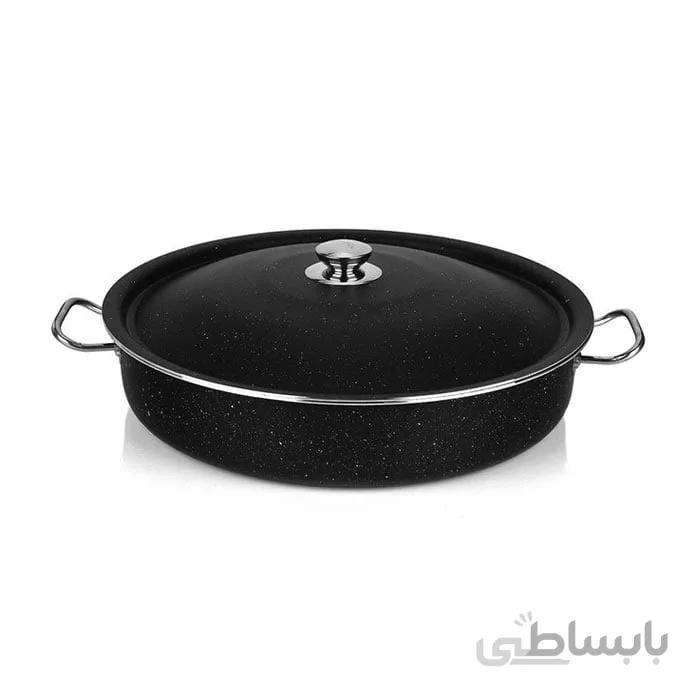 تابه دو دسته گرانیتی سایز 44 تیارا با در آلومینیوم مدل Tiara TR-44PTG