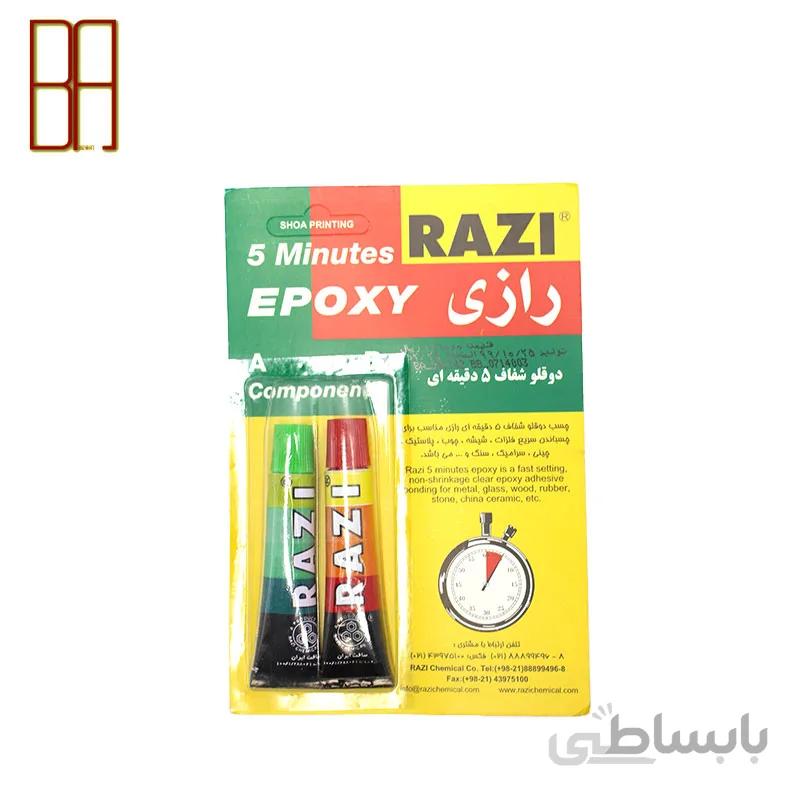 چسب دو قلو بی رنگ کارتی رازی