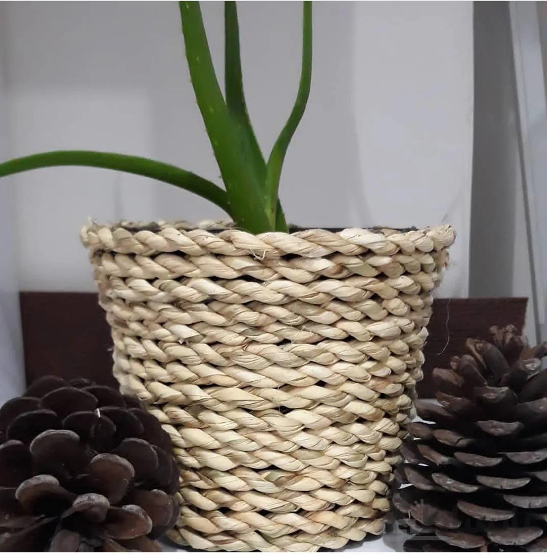 کاور گلدان حصیری کد ۱۰۱۴۵۴