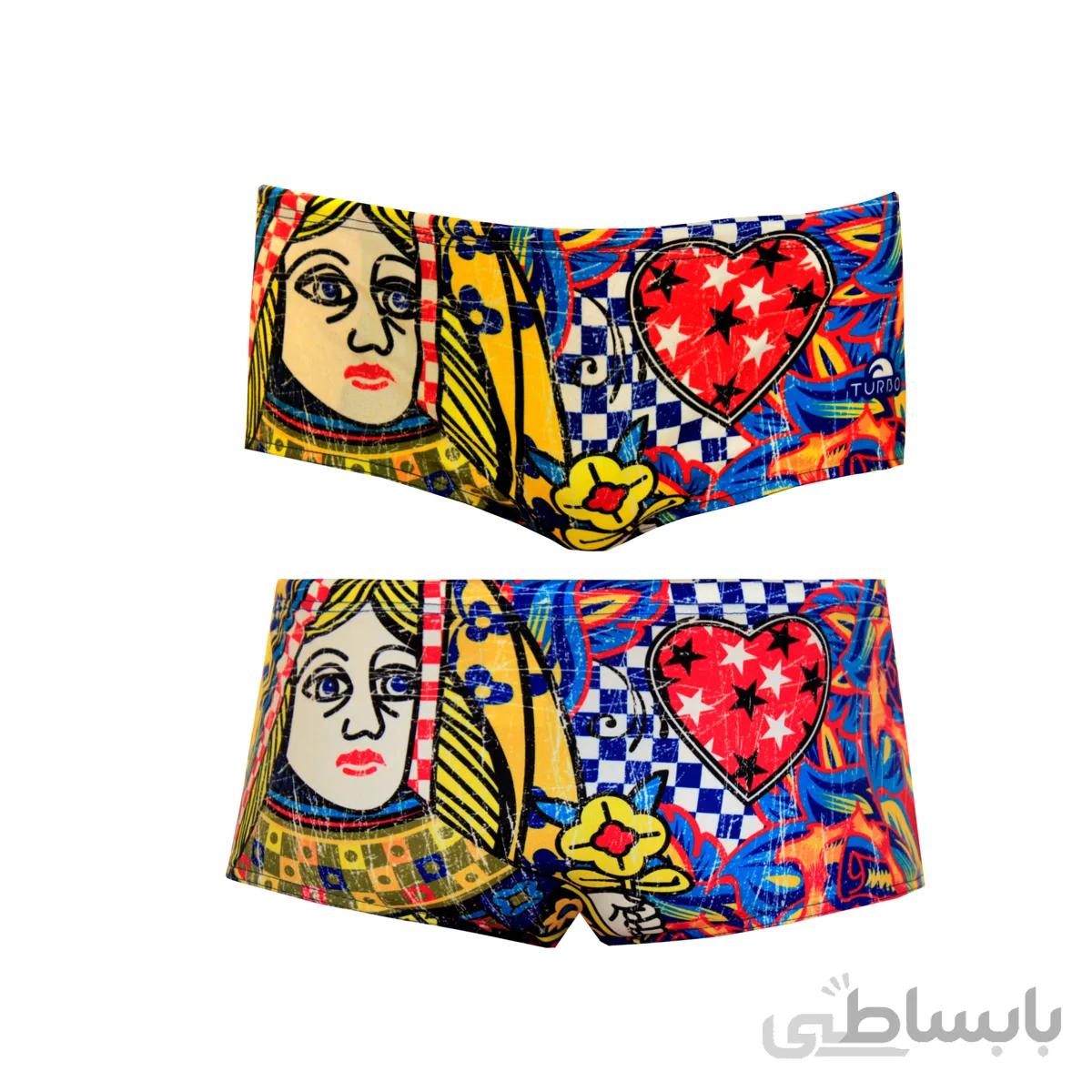 مایوی شنای مردانه توربو Super Tank Queen Heart ا Turbo men swimsuit Super Tank Queen Heart