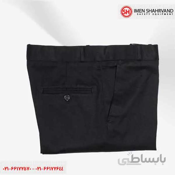 شلوار فرم فاستونی مشکی