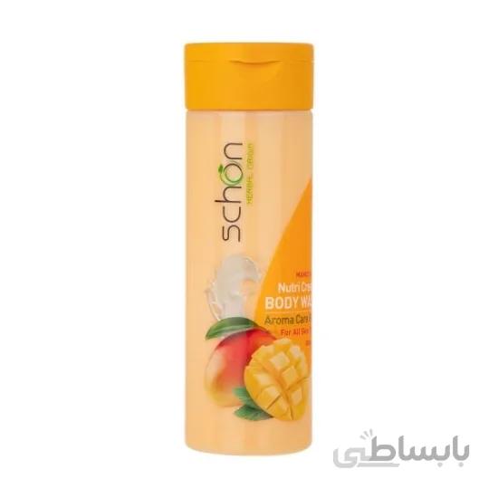شامپو بدن شیر انبه شون حجم 300 میل ا Schon Nutri Creamy Mango and Milk Body Wash