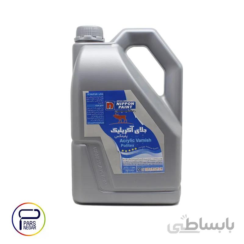 جلای براق آکریلیک پایه آب پلی تکس ۳٫۸ لیتری