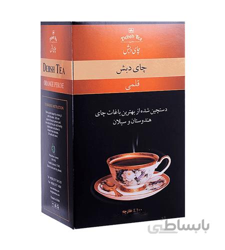چای دبش قلمی طلاکوب بسته بندی 500 گرمی