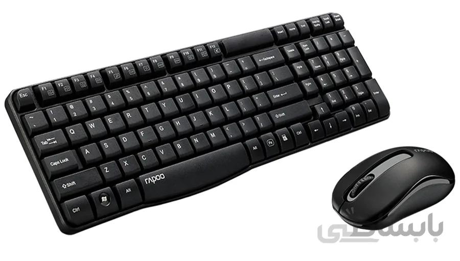 کیبورد و ماوس بی سیم رپو مدل X1800S ا Rapoo X1800S Wireless Keyboard and Mouse کد 396586