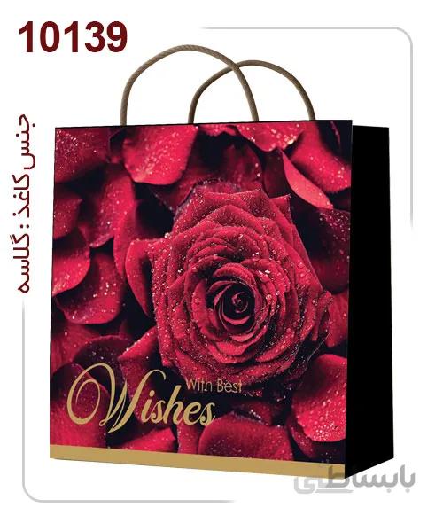 ساکدستی فانتزی گل رز با کاغذ گلاسه کد10139