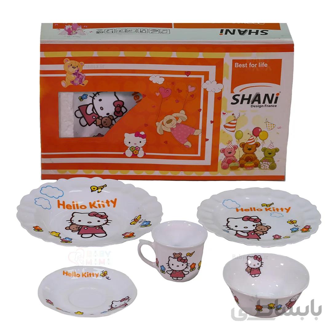سرویس غذاخوری 5 پارچه اپال hello kitty