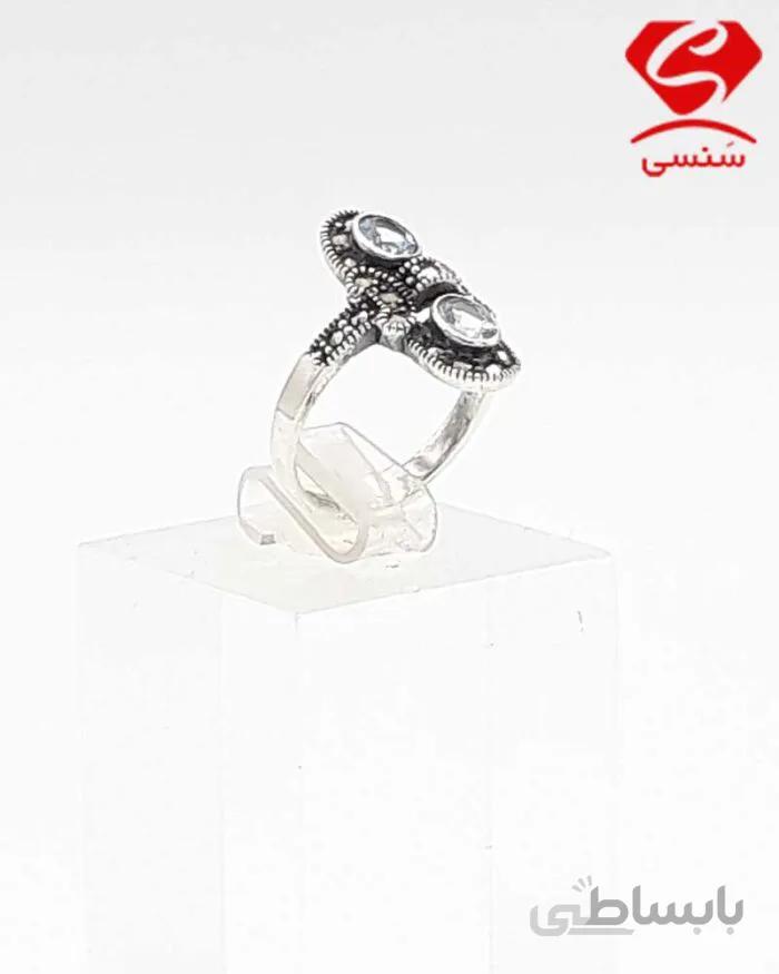 انگشتر نقره زنانه توپاز