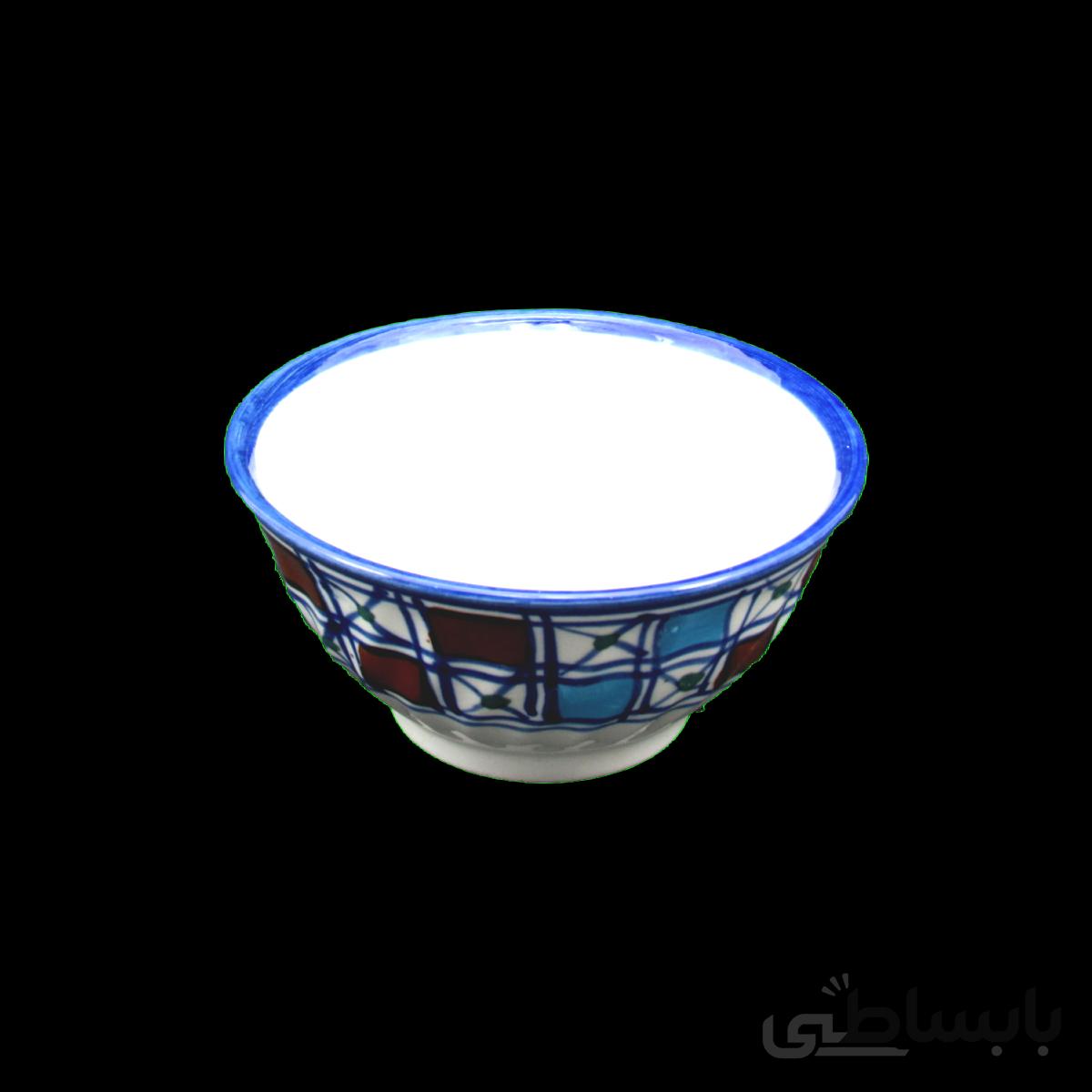 کاسه عسل خوری چینی میبد مروارید طرح شطرنجی