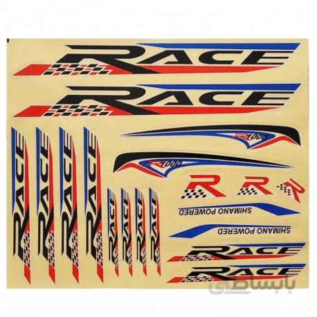 استیکر دوچرخه مدل Race