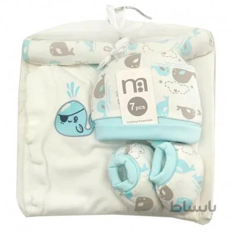 ست بیمارستانی نوزاد دختر و پسر مادرکر طرح وال آبی Mothercare