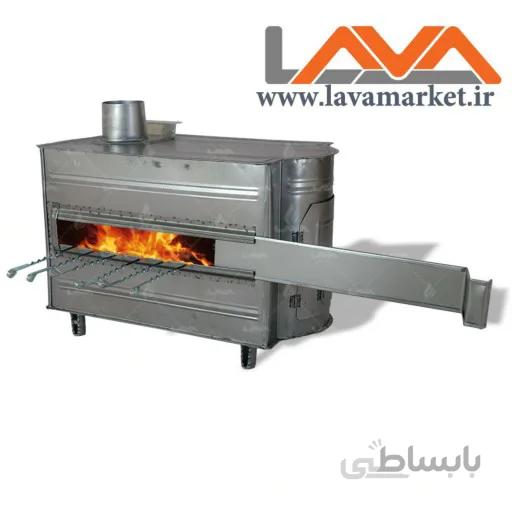 بخاری هیزمی دومنظوره (کباب پز و گرمایش)