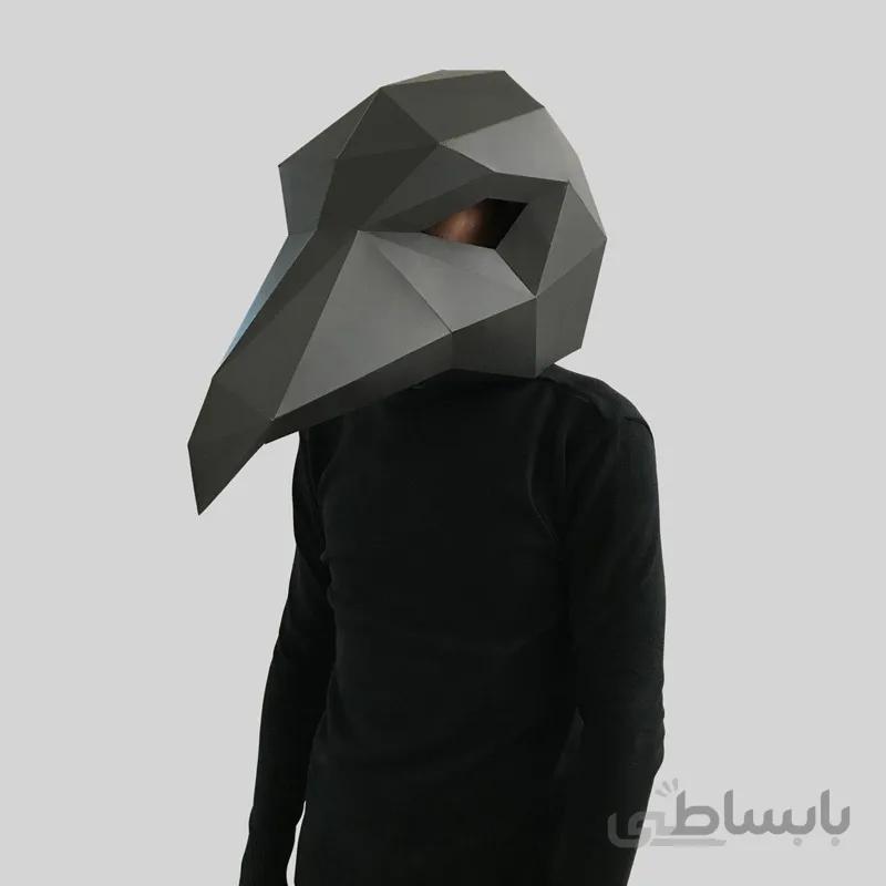 ماسک صورت اوریگامی کلاغ