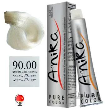 رنگ مو آنیکا (anika) شماره 90.00 سوپر پلاتینی طبیعی