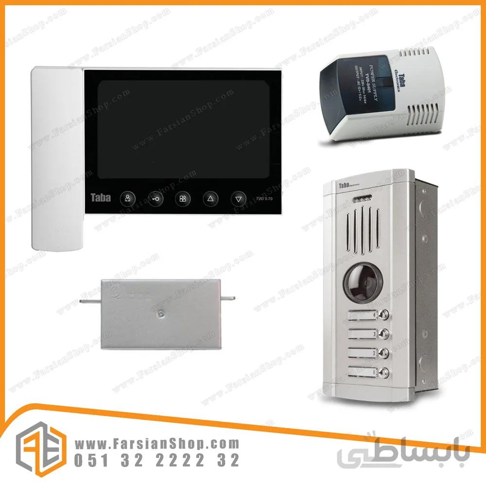 پکیج کامل آیفون تصویری تابا مدل 5-70 با پنل 1860 سهند