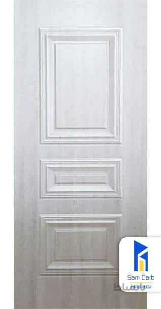درب اتاق سه قاب برجسته PVC-B307