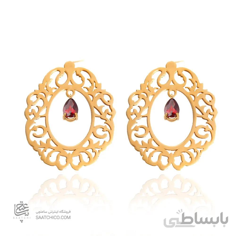 گوشواره طلا زنانه طرح اسلیمی کد XE119