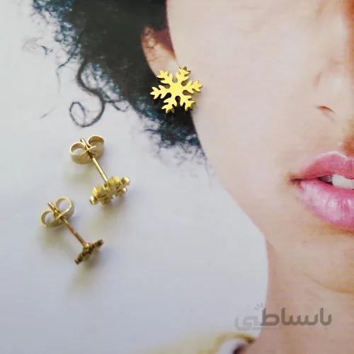 گوشواره استیل میخی دونه برف