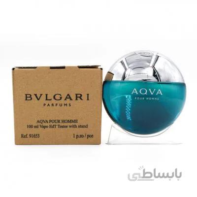 تستر ادو تویلت مردانه بولگاری مدل Aqva Pour Homme حجم 100 میلی لیتر ا Bvlgari Aqva Pour Homme Tester Eau De Toilette For Men 100ml