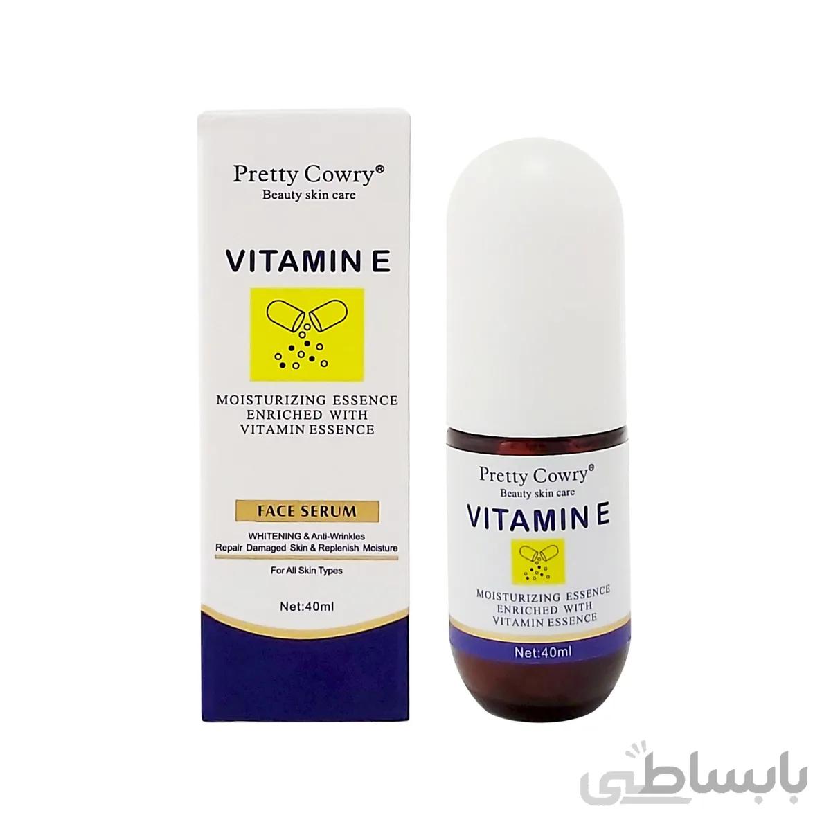 سرم صورت ویتامین ای پرتی کاوری Pretty Cowry