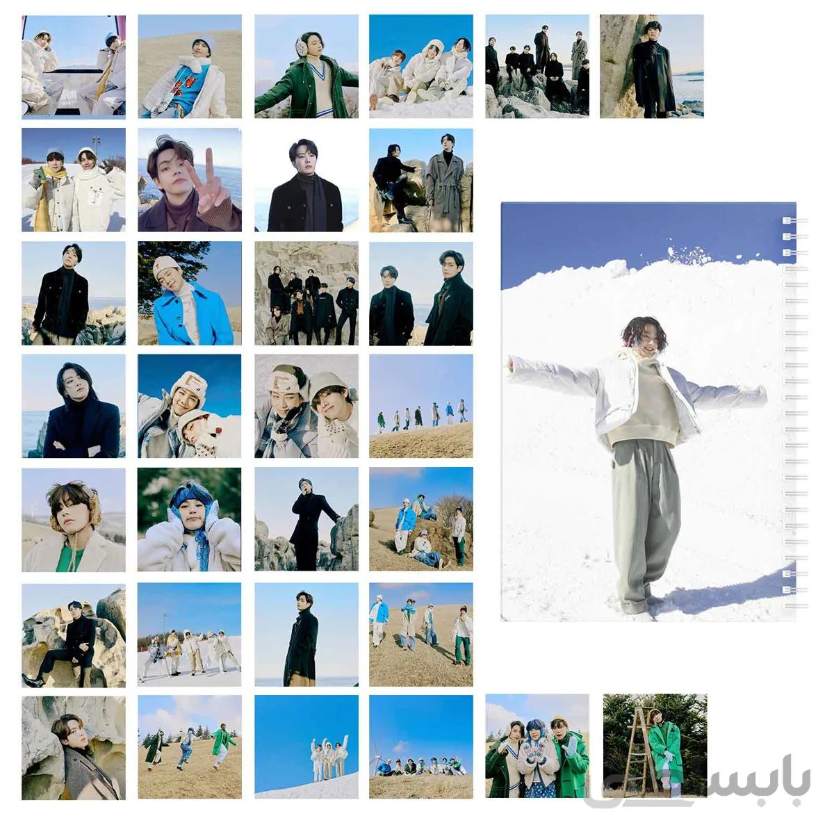 مجموعه 32 عددی فتوکارت BTS Winter به همراه دفتر یادداشت کد 10111193
