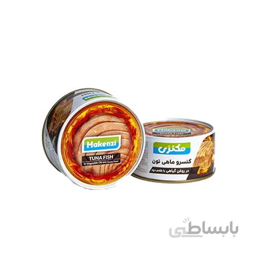 تن ماهی مکنزی دودی 180 گرم باکس 24 عددی