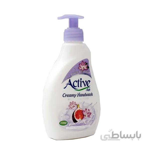 مایع دستشویی کرمی انجیر ۳۵۰ گرمی اکتیو