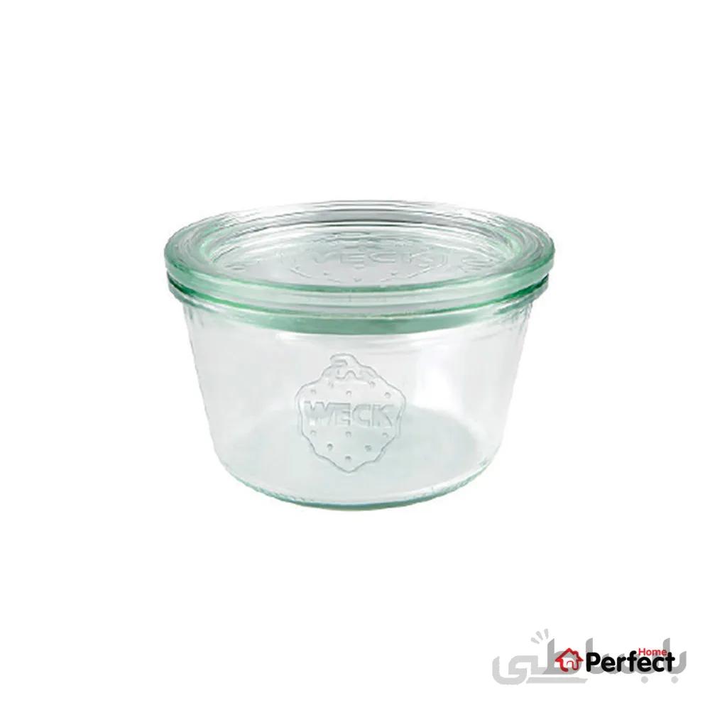 ظرف شیشه ای در دار Weck 370ml مدل ۷۴۱