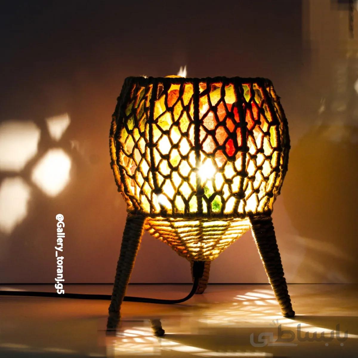 آباژور سبد سنگ نمک کد‌56