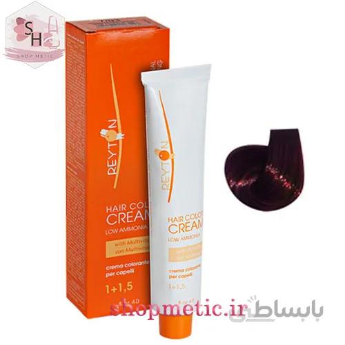 رنگ مو ریتون Reyton سری قرمز و شرابی شماره 7.76 بلوند بادمجانی