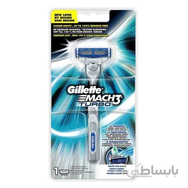 خودتراش مچ تری توربو ژیلت به همراه یک یدک ا Gillette Match3 Turbo Razor