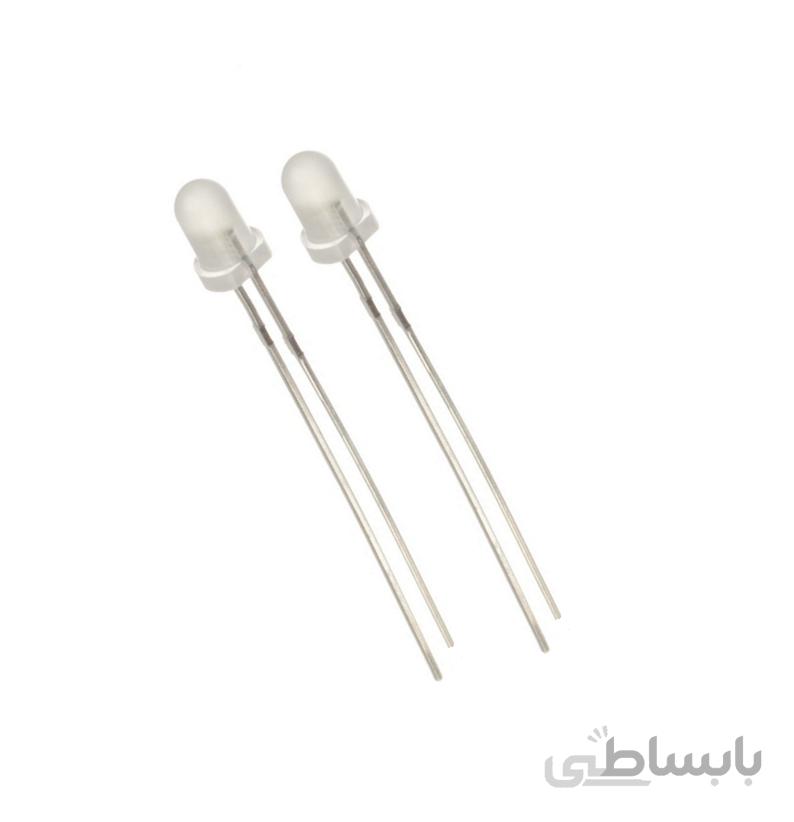 LED سفید مات 3mm بسته 20 تایی