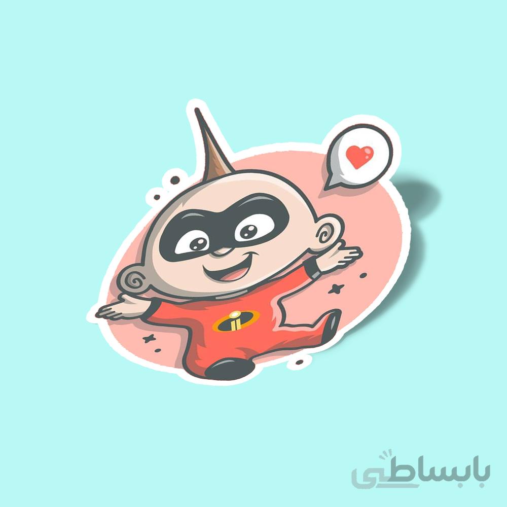 استیکر بچه کوچیکه خانواده شگفت انگیزان